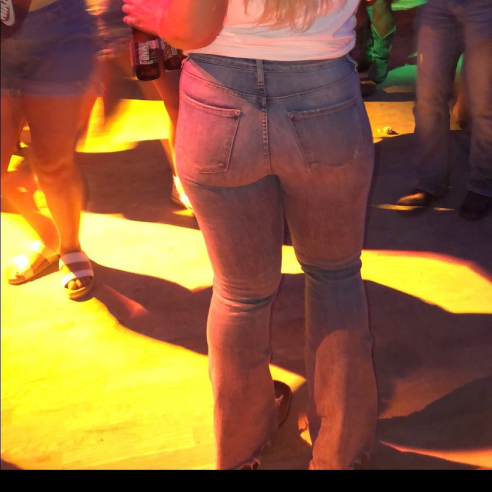 Flying monkey flare jeans
